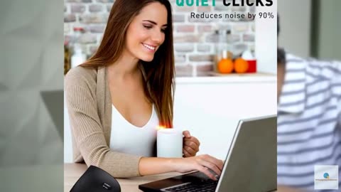 JYKEYMOUT Bluetooth and 2.4G (2-in-1) Rechargeable Wireless Mouse, Ergonomic Ver