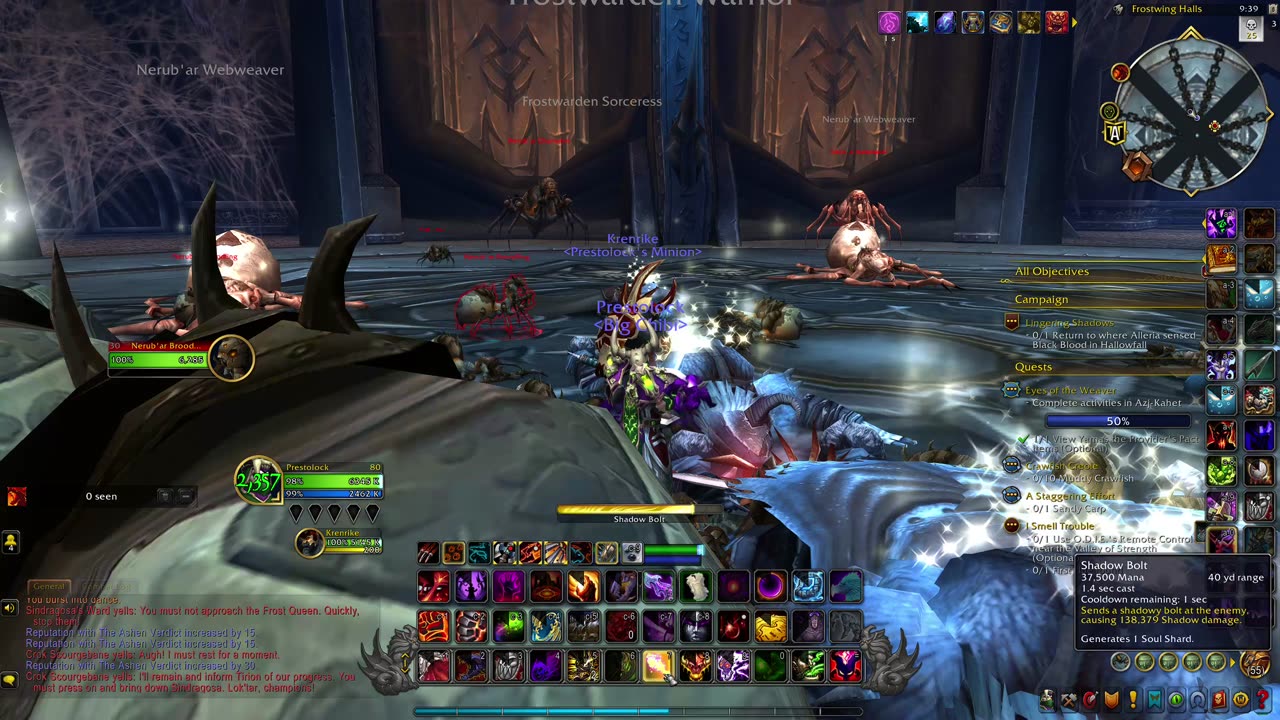 World Of Warcraft Warlock Icecrown Citadel Lich King Full Run #wow #nomount #nedeulers