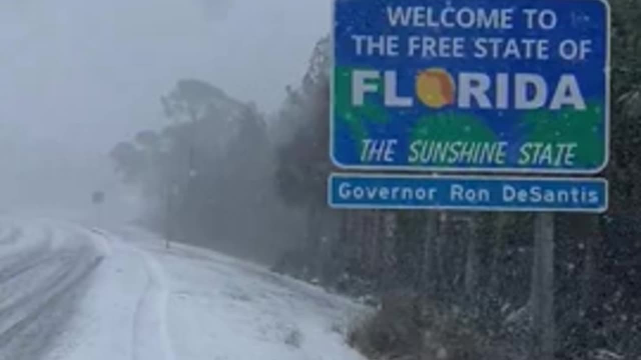 MASSIVE SNOWSTORM Hits Florida!