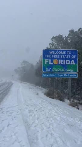 MASSIVE SNOWSTORM Hits Florida!