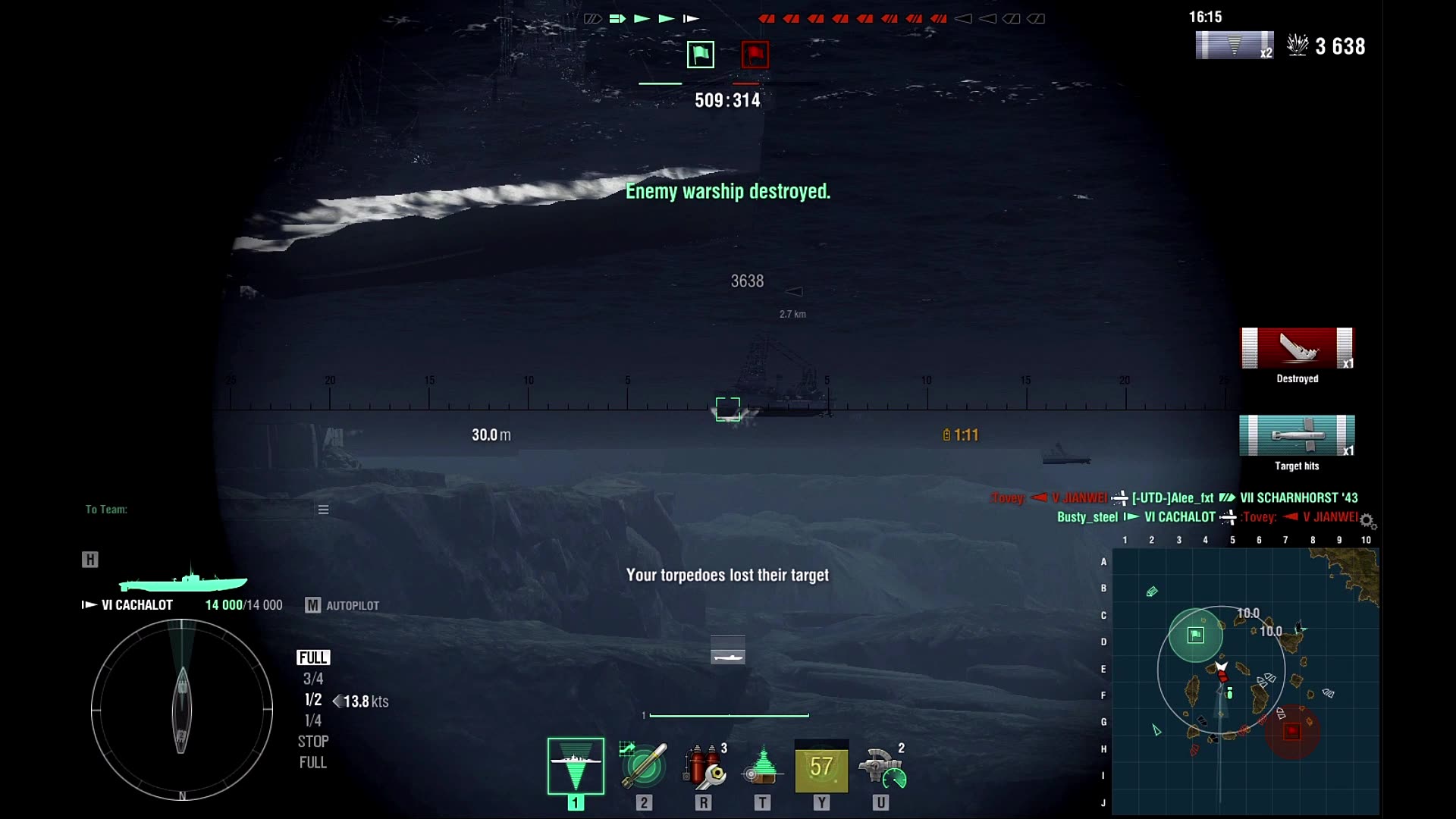 world of warships Submarine warfare Popeye the sailor