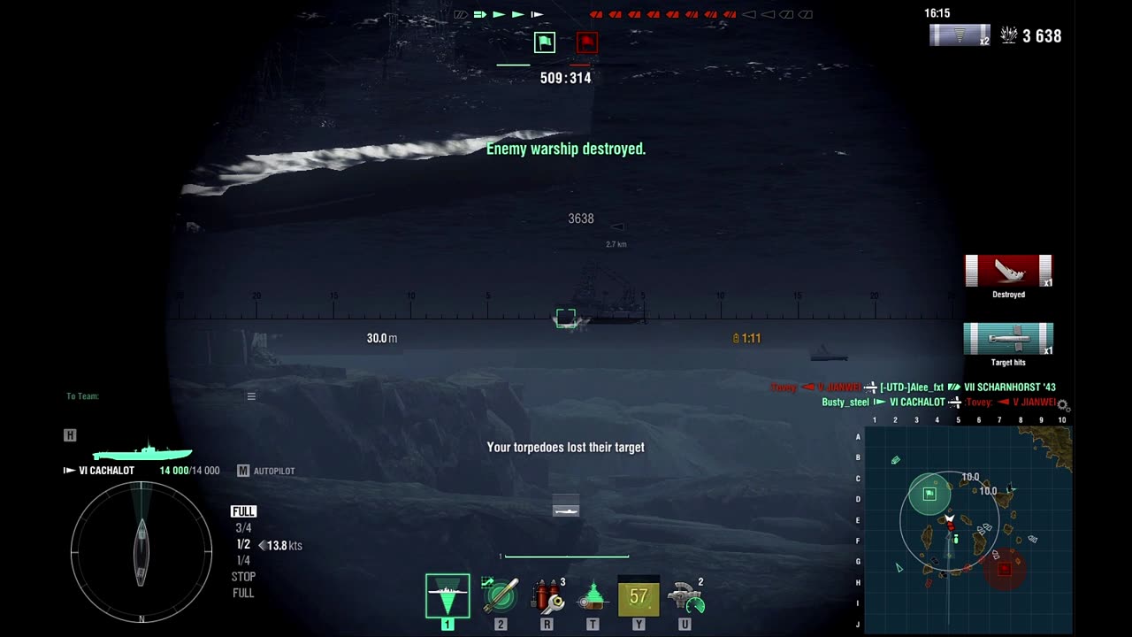 world of warships Submarine warfare Popeye the sailor