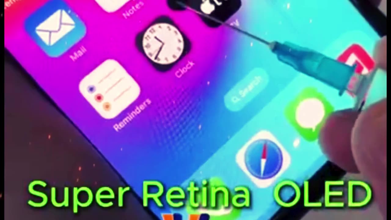 Injecting Water into Retina Oled