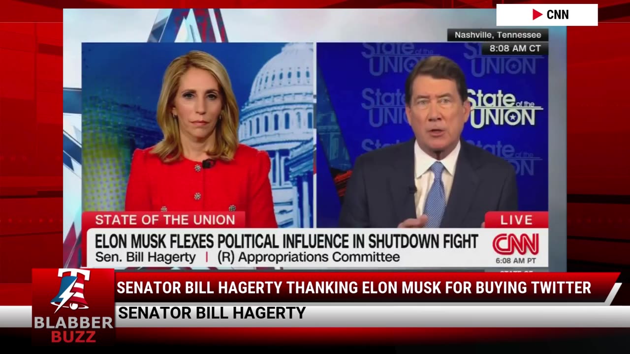 Senator Bill Hagerty Thanking Elon Musk For Buying Twitter