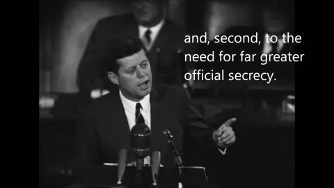 JFK Secret Societies Speech FULL (the American Newspaper Publishers Association, April 27, 1961)