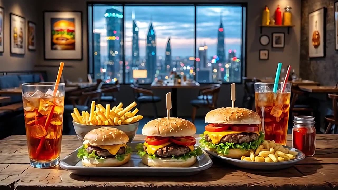 A delicious hamburger is always good to eat