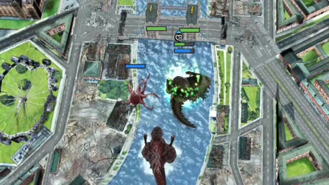 Godzilla Battle Line gameplay