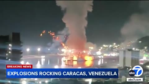 Explosions Rock Caracas, Venezuela, as US Military Strikes Begin