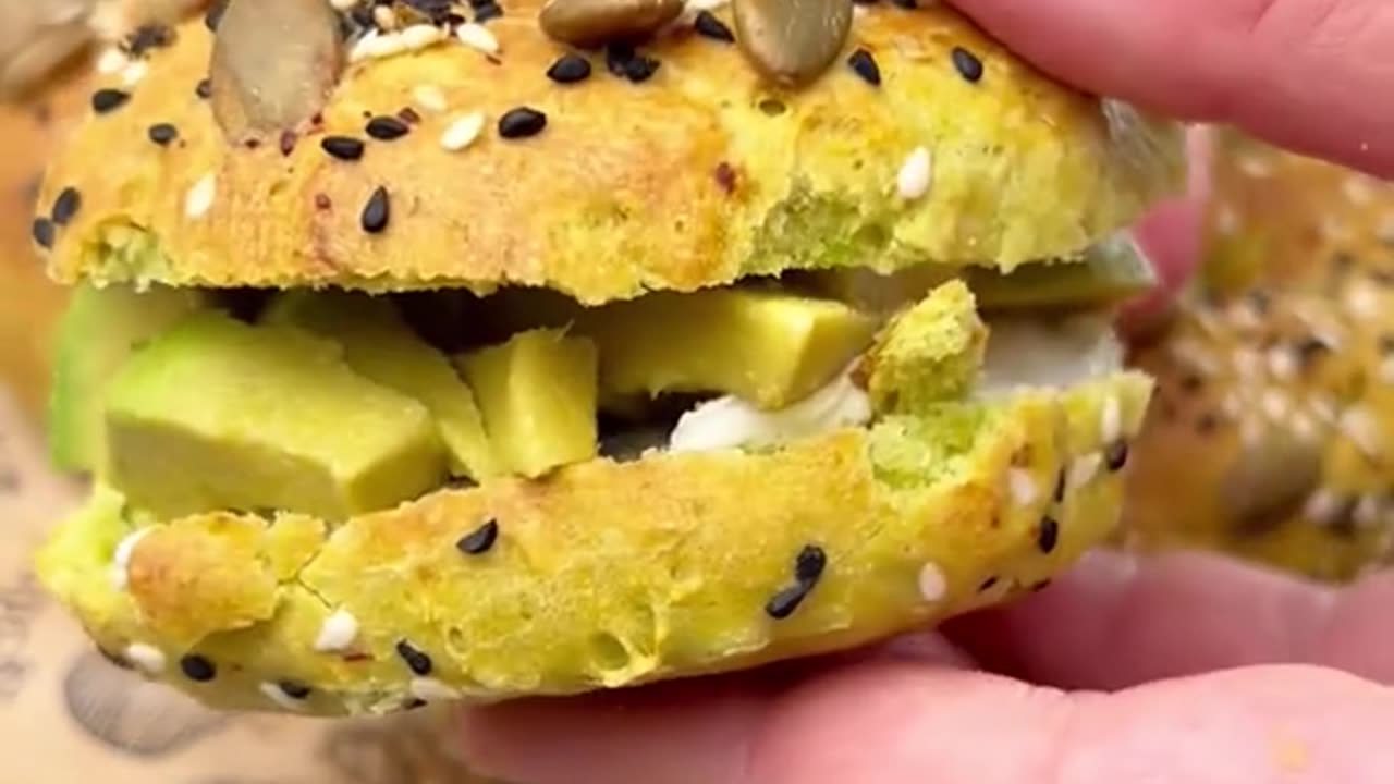 The Ultimate Avocado Bagel Delight!