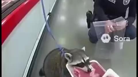 Raccoon at Costco!