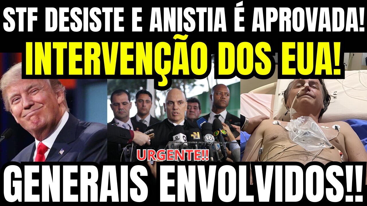 URGENTE!! ANISTIA APROVADA DE ÚLTIMA HORA!! INTERVENÇÃO DOS EUA!! GRANDE NOTÍCIA