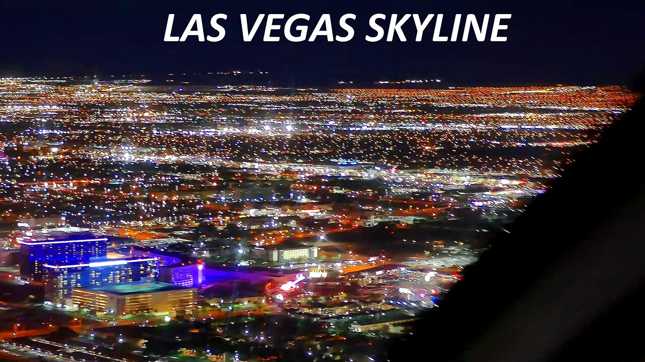 Glittering Neon flight over Las Vegas Skyline (-Airbus EC130-) Cockpit View #HELICOPTERS