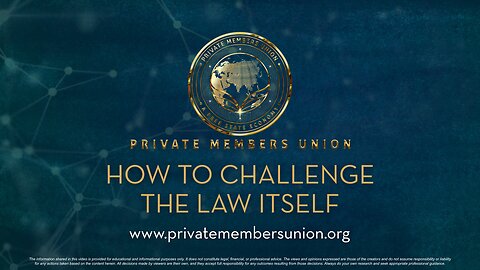 How To Challenge The Law Itself