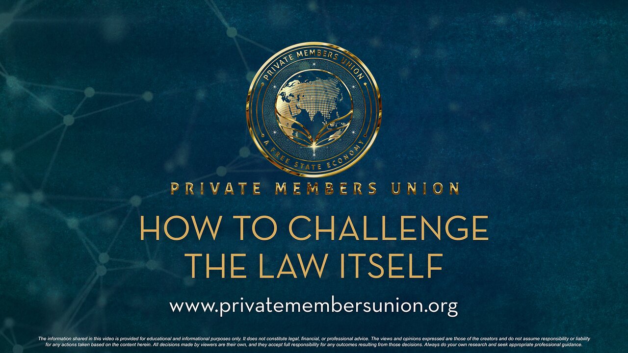 How To Challenge The Law Itself