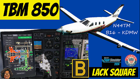 Black Square TBM-850 on MSFS 2024▫️Re-Deux of last flight N44TM