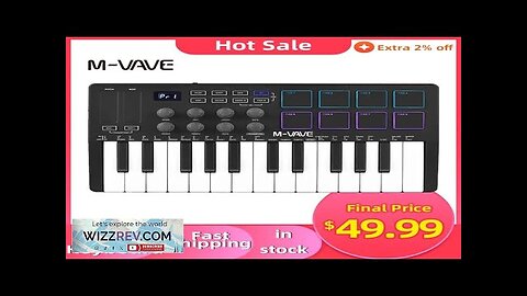 M-VAVE 25-Key MIDI Control Keyboard Piano USB MIDI Keyboard MIDI Controller Sensitive Review