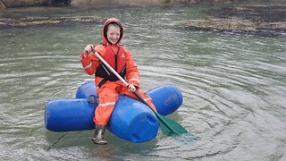 Survival Camping on Remote Scottish Island with My Son