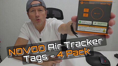 NOVOO Air Tracker Tags 4-Pack – Smart Bluetooth Finder Compatible with Apple & Android