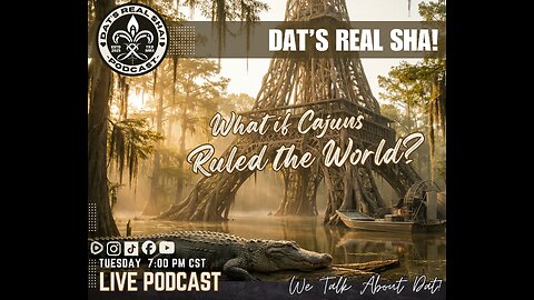 DAT’S REAL SHA — S1 E33 IF CAJUNS RULED THE WORLD