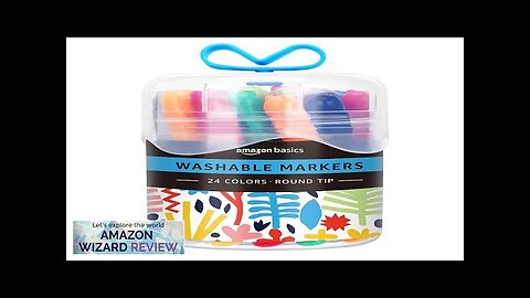 Amazon Basics Washable Round Tip Assorted School Marker Pens Pack of 24 Review