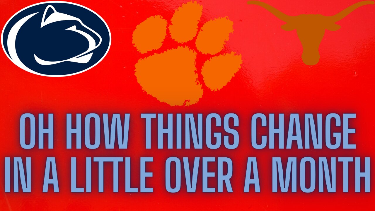 Remarkably, 3 of the top 4 teams from the AP Preseason Poll are no longer ranked