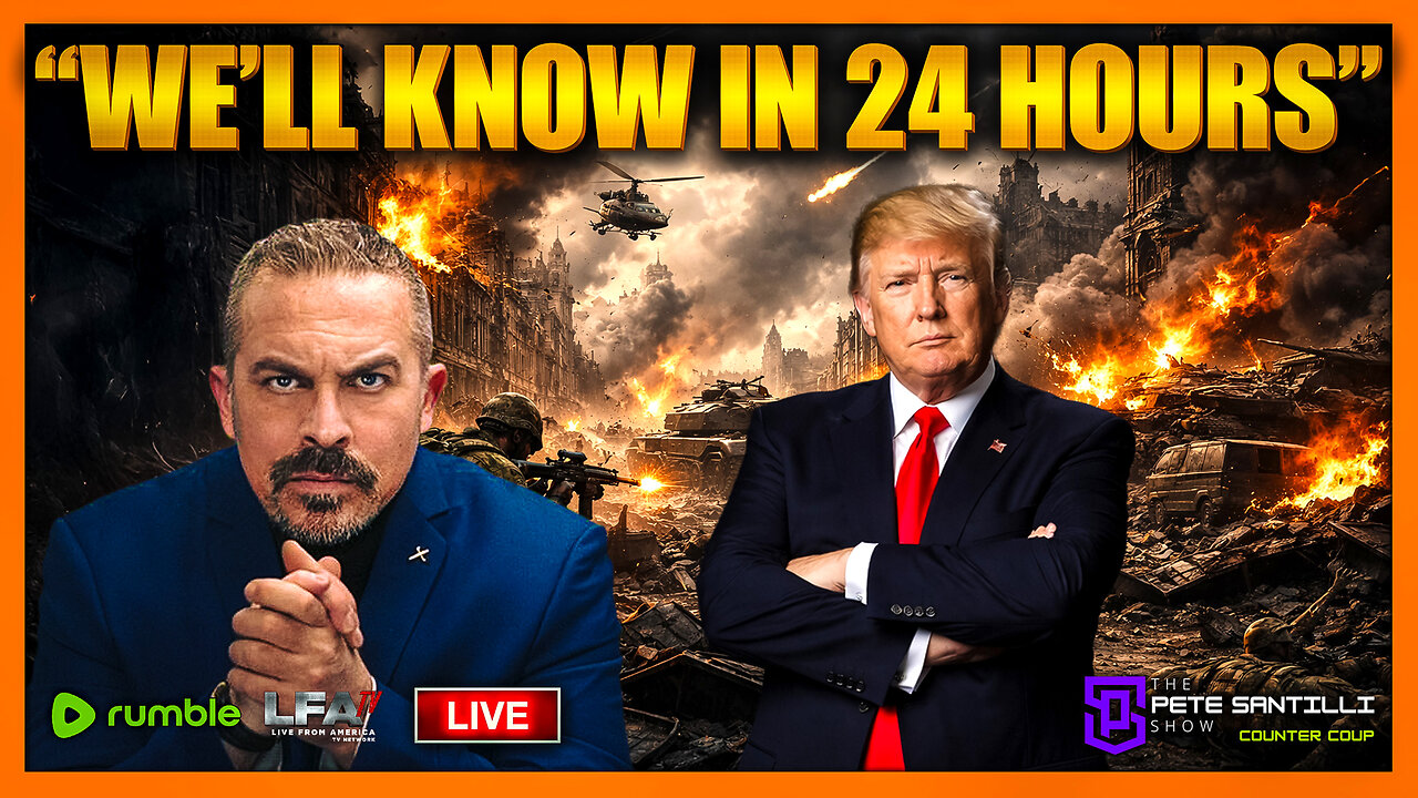 TRUMP BRIEFED ON DEATH TOLL NUMBERS IN IRAN; HIGH, BUT “WE’LL KNOW IN 24 HOURS” | COUNTER COUP WITH PETE SANTILLI 1.13.26 5PM