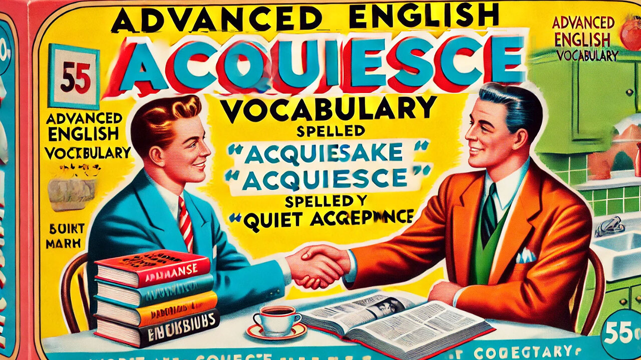 Vocabulary and Pronunciation "ACQUIESCE" Advanced English