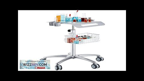 VEVOR Medical Cart Salon Cart with Wheels Mobile Trolley Cart 26.77"-42.91" Height Review