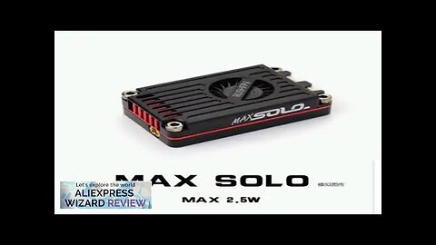 RUSH TANK MAX SOLO 5.8GHz 2.5W High Power 48CH VTX Video Transmitter Review