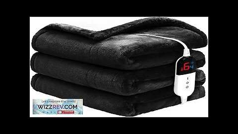 Heated Throw Blanket 50"×60" Premium Cosy Soft Electric Blanket with 6 Review