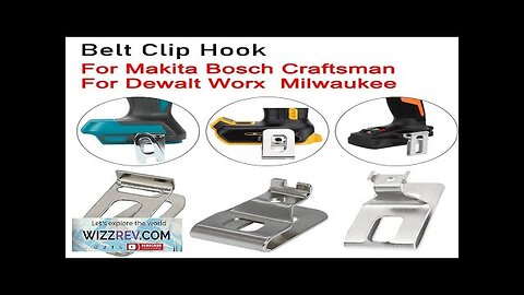 Tool Waist Buckle Belt Clip Hook For Makita Milwaukee Bosch Dewalt Worx Review