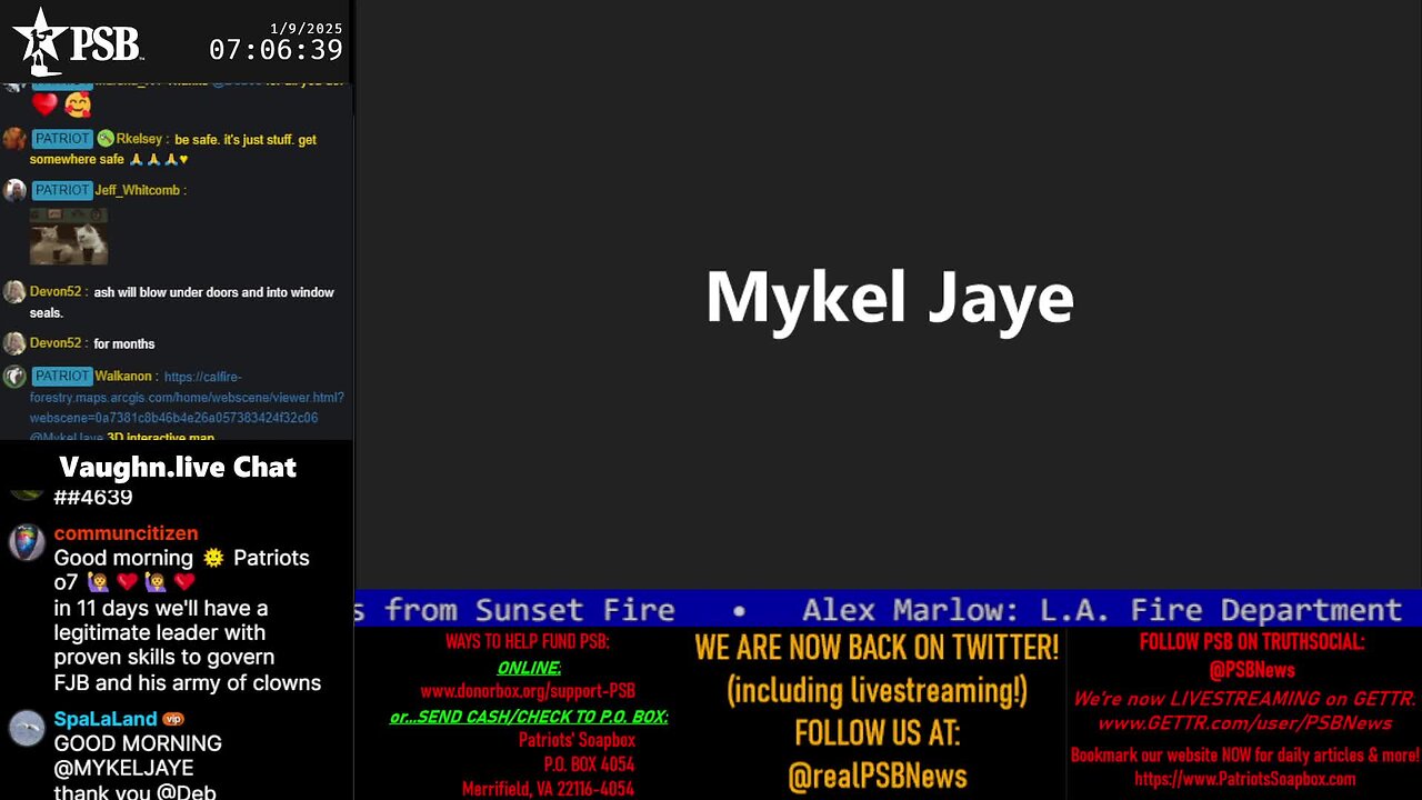 2025-01-09 07:00 EST - Patriots Soapbox AM: with MykelJaye