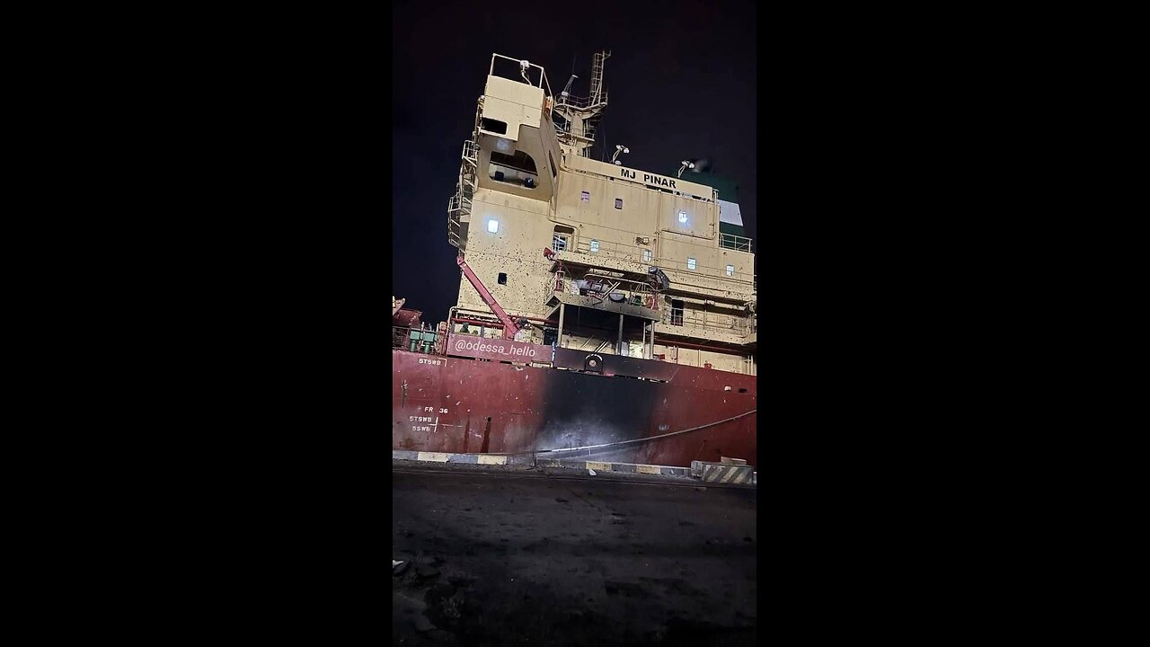 Russians struck the cargo ship MJ Pinar in Odesa port with a ballistic missile,