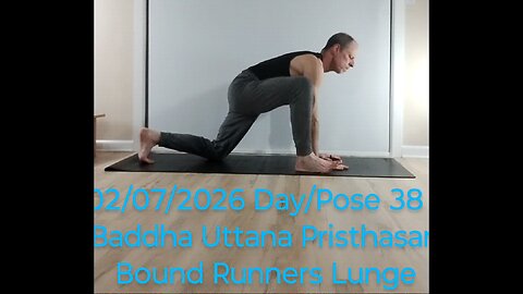 Baddha Uttana Pristhasana - Bound Runners Lunge Pose