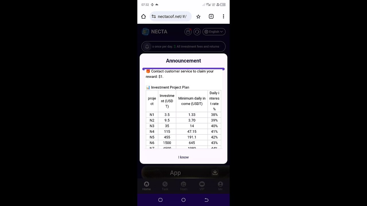 New latest legitimate staking project launched today/ NECTA STAKING PLATFORM