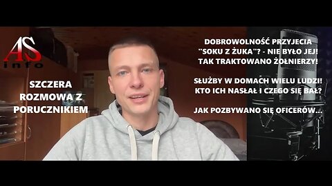Rozmowa z oficerem! Sprawy o których MON chce zapomnieć! Ludzie się jednoczą.