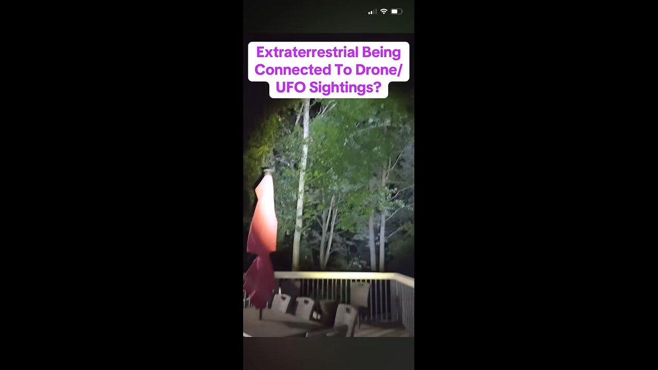 Extra-Terrestrial Being Connected To Drone/UFO Sightings?