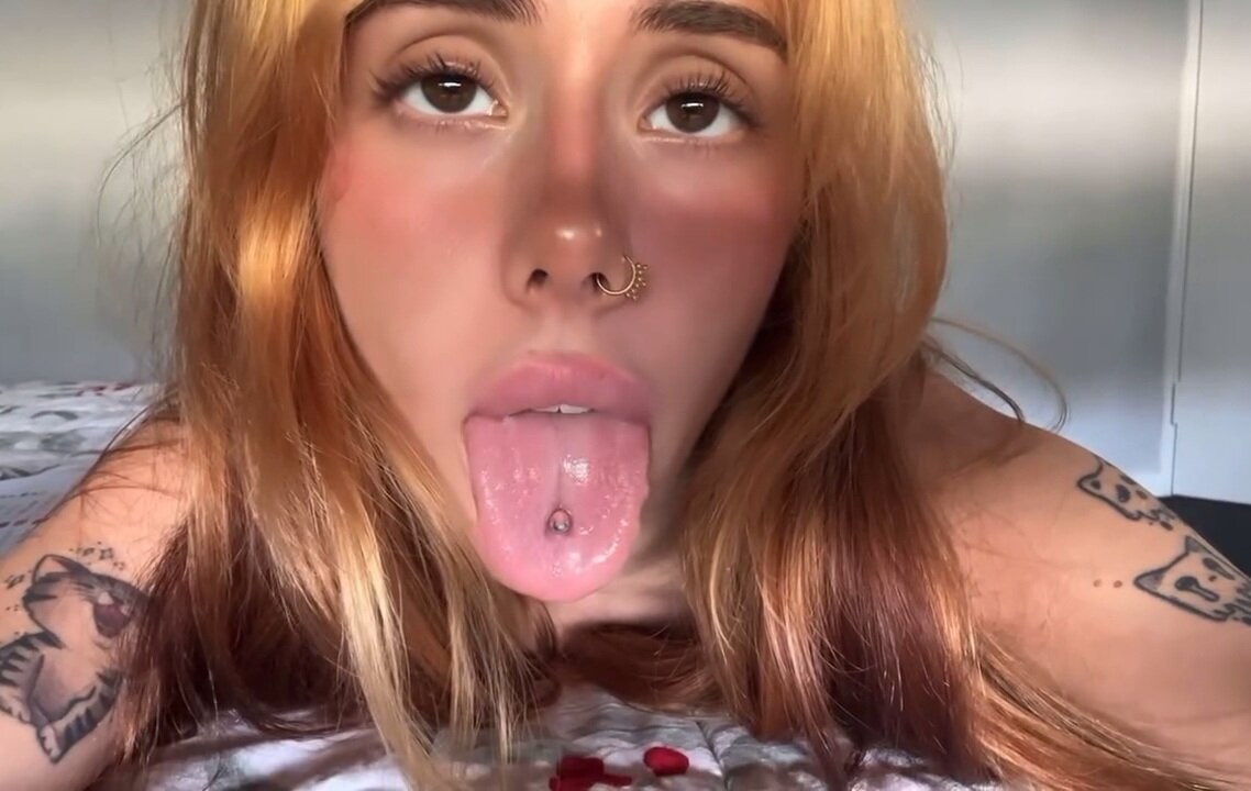 Flirting attractive girl