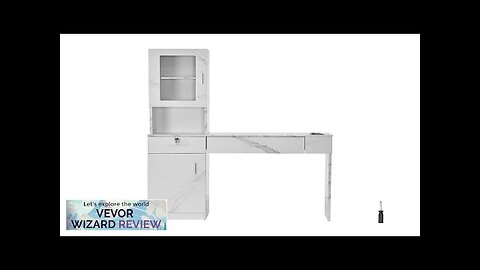 VEVOR Salon Workstation Wall-Mounted Unit for Hair Professionals Spa Styling Storage Review