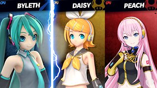 Miku (Byleth) vs Rin (Daisy) vs Luka (Peach) [Chaos Kid SSBU Member Request]
