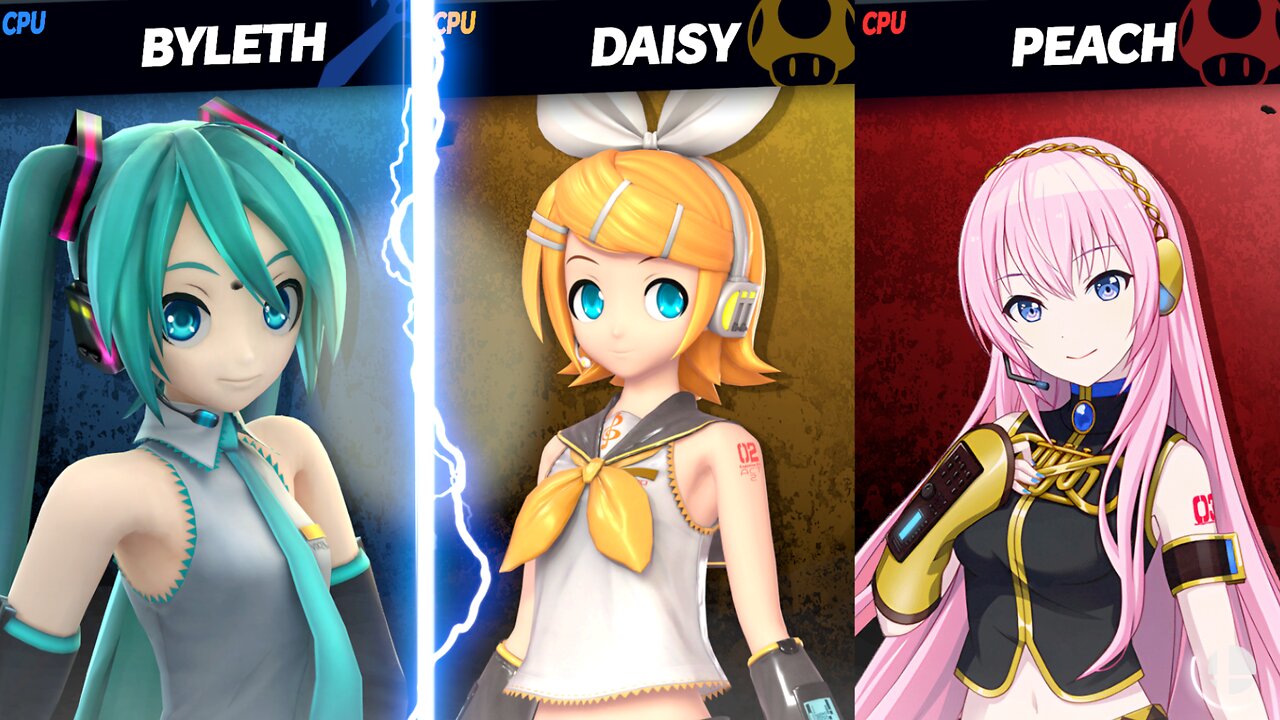 Miku (Byleth) vs Rin (Daisy) vs Luka (Peach) [Chaos Kid SSBU Member Request]