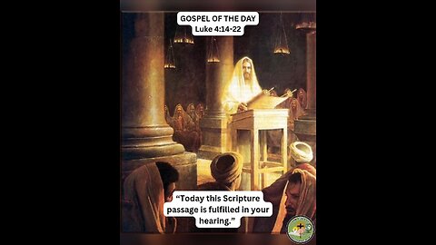 GOSPEL OF THE DAY (01/08/2026) Luke 4:14-22 #faith #gospel #epiphany2026
