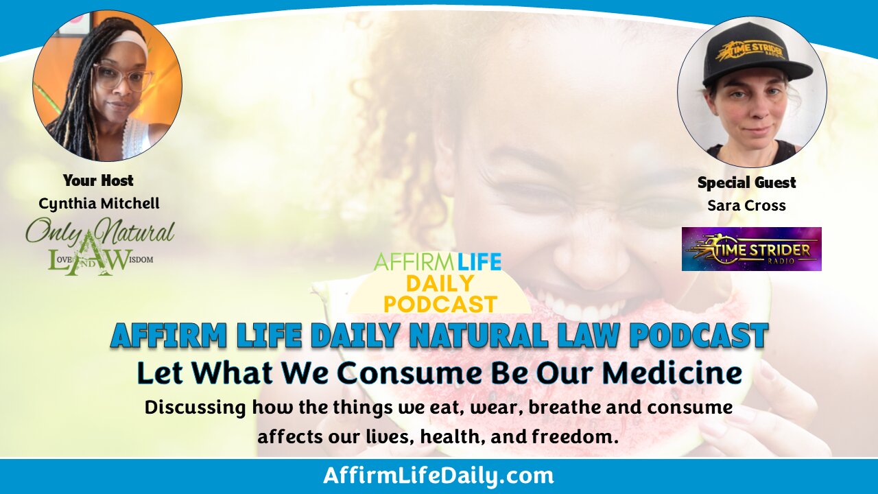 Let What We Consume Be Our Medicine with Special Guest Sara Cross of Timestrider Radio