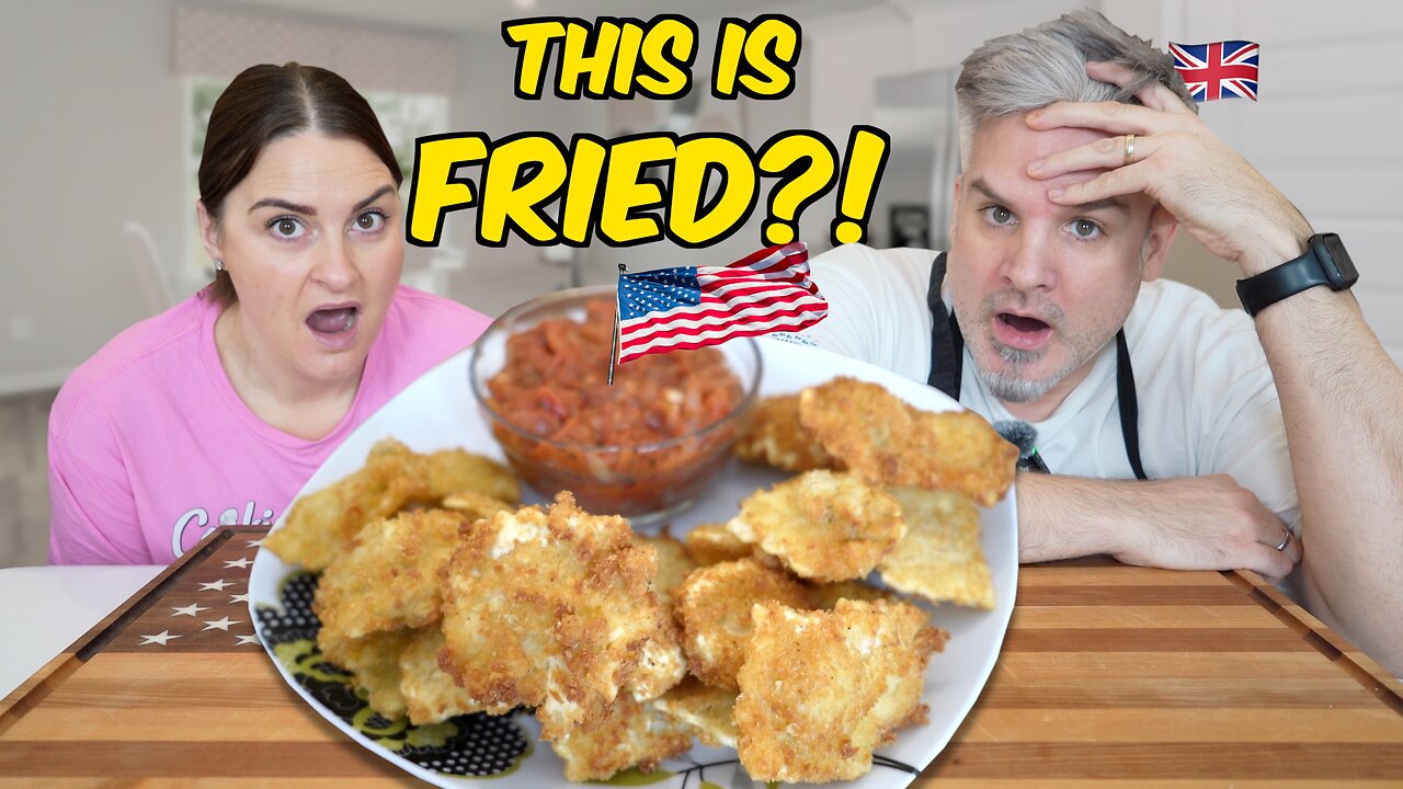 Brits Try Toasted Ravioli for the First Time | This Is Fried?!