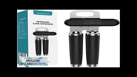 Ultrean Manual Can Opener Bottle OpenerHeavy Duty Stainless Steel Smooth Edge Manual Review