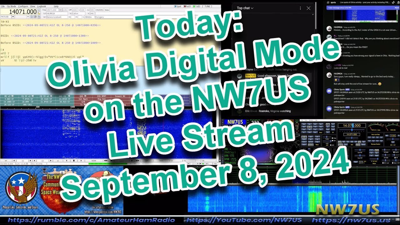 Olivia Digital Mode Livestream 08 September 2024