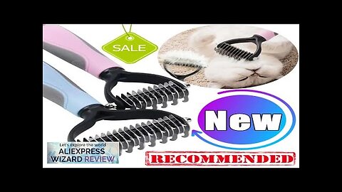 New Professional Pet Cat Hair Removal Comb Brush Dog Grooming Shedding Tools Review