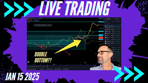 $Bitcoin Local Bottom In? Live Trading 1/15/2024 $Bitcoin, $Forex, $Stocks, $Gold $Silver