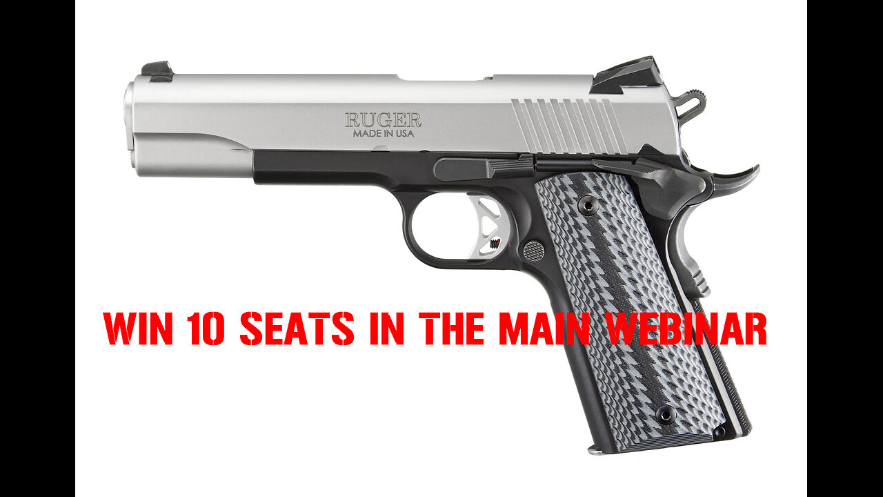 Ruger SR1911 .45 ACP 5″ MINI #1 FOR 10 SEATS IN THE MAIN WEBINAR