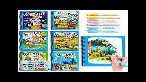 Montessori Toys Magic Water Drawing Book Kids Educational Games Paintings Children Coloring Review